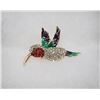 Image 1 : HUMMINGBIRD RHINESTONE BROOCH