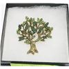 Image 1 : TREE OF LIFE RHINESTONE BROOCH