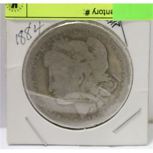 1884 USD MORGAN  SILVER DOLLAR