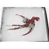 Image 1 : RED PARROT RHINESTONE BROOCH