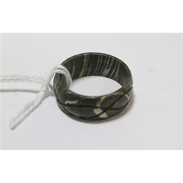 DAMACUS - HAND MADE STEEL RING- NEW (24)