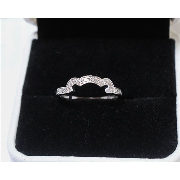 14K WHITE GOLD CUSTOM WEDDING BAND - NEW-( 2)