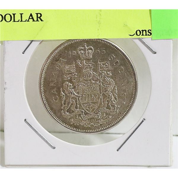 1965 CANADIAN SILVER HALF DOLLAR