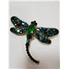 Image 1 : DRAGONFLY RHINESTONE BROOCH