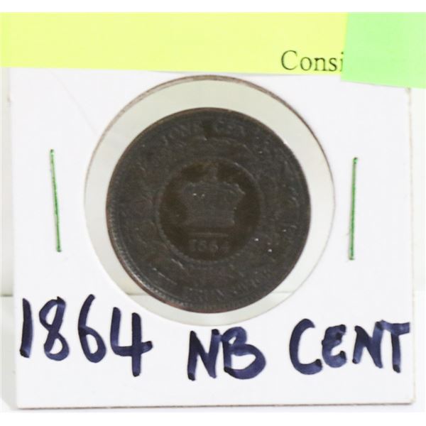 1864 NEW BRUNSWICK ONE CENT