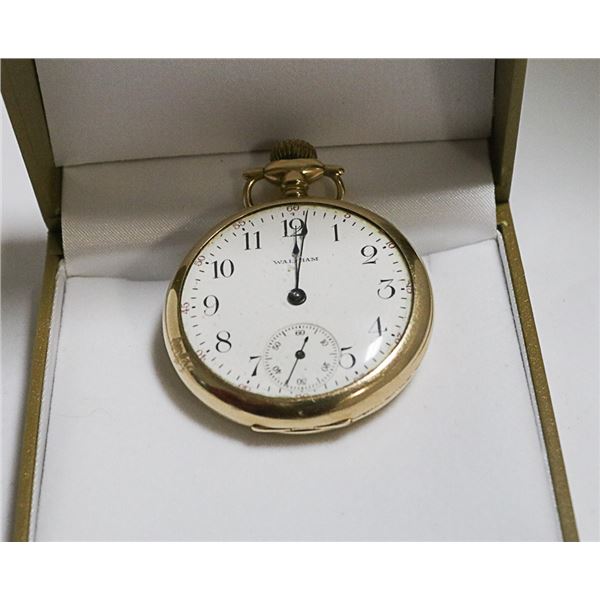 VINTAGE WORKING WALTHAM GOLD FILLED POCKET WATCH