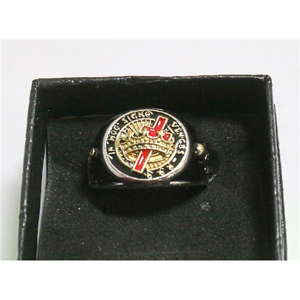 MENS MASONIC 925 STERLING SILVER RING