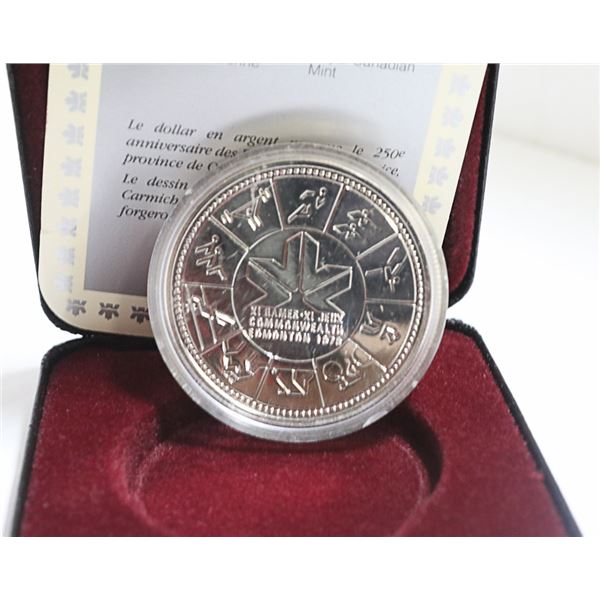1978 EDMONTON COMMONWEALTH GAMES CASED SILVER