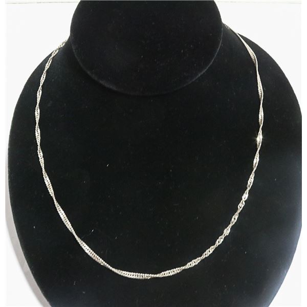 SOLID .925 SILVER ITALIAN TWISTED CUBAN LINK CHAIN