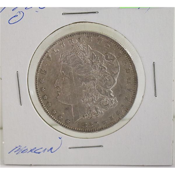 1880 "O"US MORGAN SILVER DOLLAR COIN