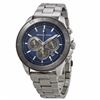 Image 1 : NEW MICHAEL KORS TRIPLE CHRONO BLUE DIAL MSRP $350