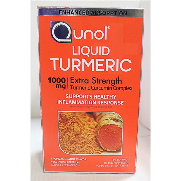 SEALED QUNOL LIQUID TURMERIC 30.4 OZ 900 ML BOTTLE