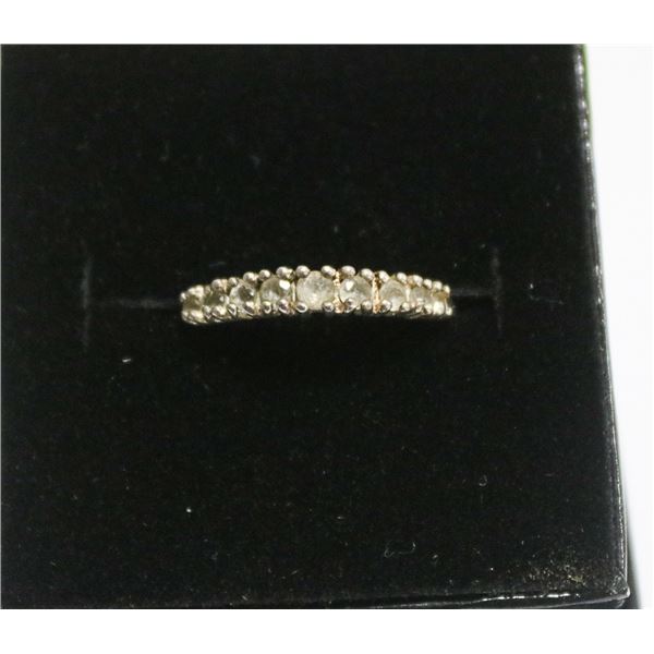 VINTAGE .925 STERLING SILVER & LEMON QUARTZ RING