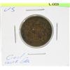 Image 1 : 1865 US CIVIL WAR ERA TWO CENT PIECE
