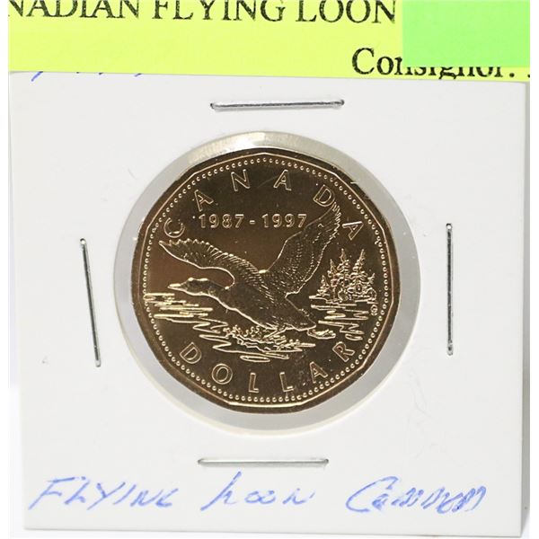 SCARCE UNC SPECIMEN 1997 CANADIAN FLYING LOON $1