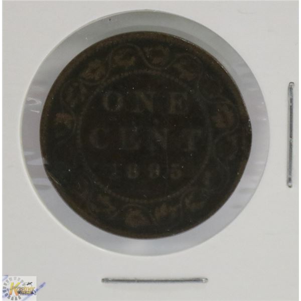 KEY DATE 1895 CANADIAN QUEEN VICTORIA LARGE CENT
