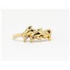 Image 1 : 10K GOLD DIAMOND LADIES DOLPHIN RING SIZE 6