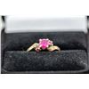Image 1 : 10K GOLD 1.16 CARAT RUBY FANCY RING SIZE 6.5