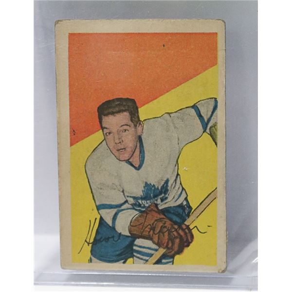 52-53 PARKHURST #42 HOWIE MEEKER HOF MAPLE LEAFS