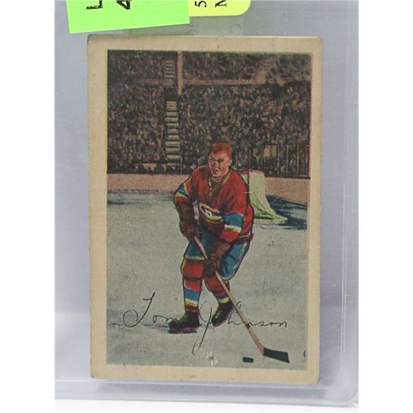 52-53 PARKHURST #9 T. JOHNSON MONTREAL