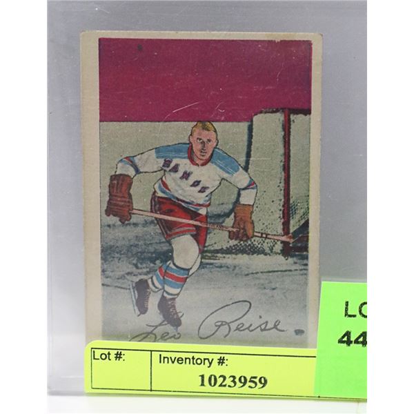 52-53 PARKHURST #49 L. REISE NYR