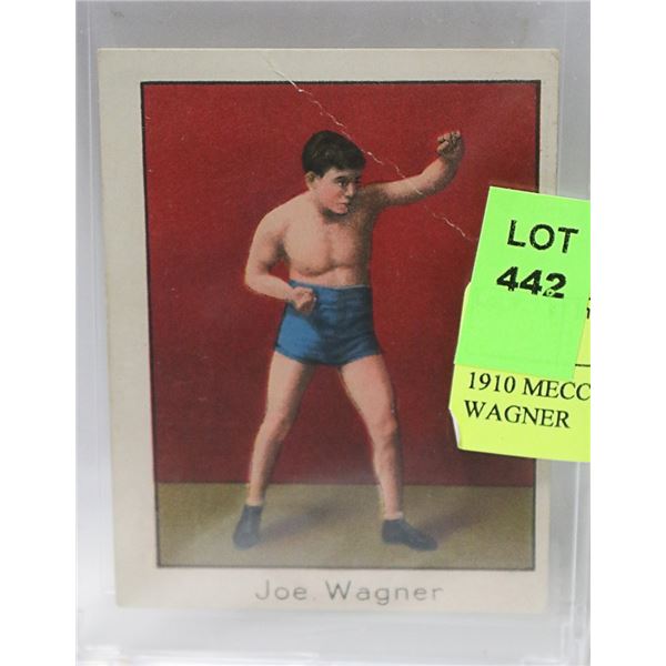 1910 MECCA BOXING CARD JOE WAGNER