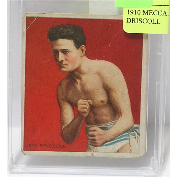 1910 MECCA BOXING CARD JEM DRISCOLL