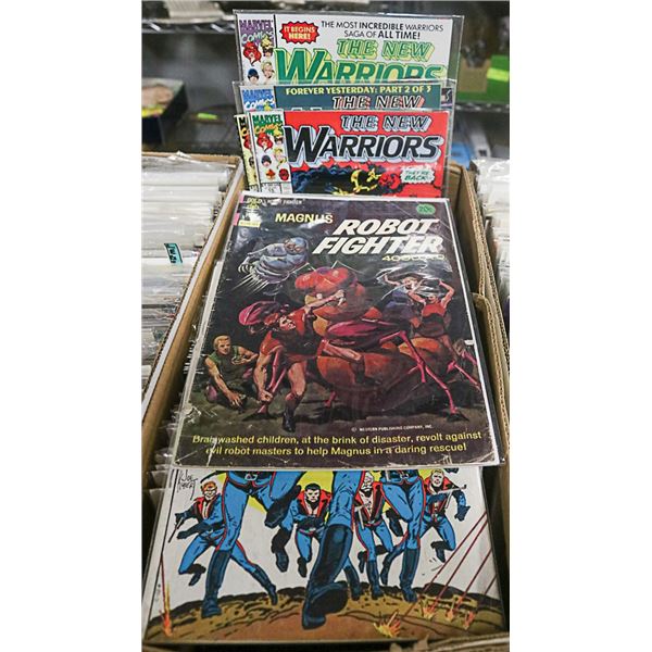 SHORT BOX WITH ASSORTED COMICS