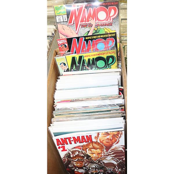 SHORT BOX WITH ASSORTED COMICS