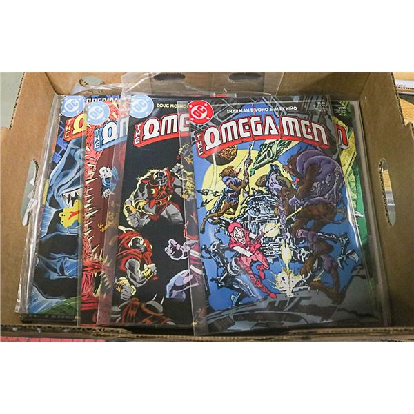 BOX OF OMEGA MEN COMICS
