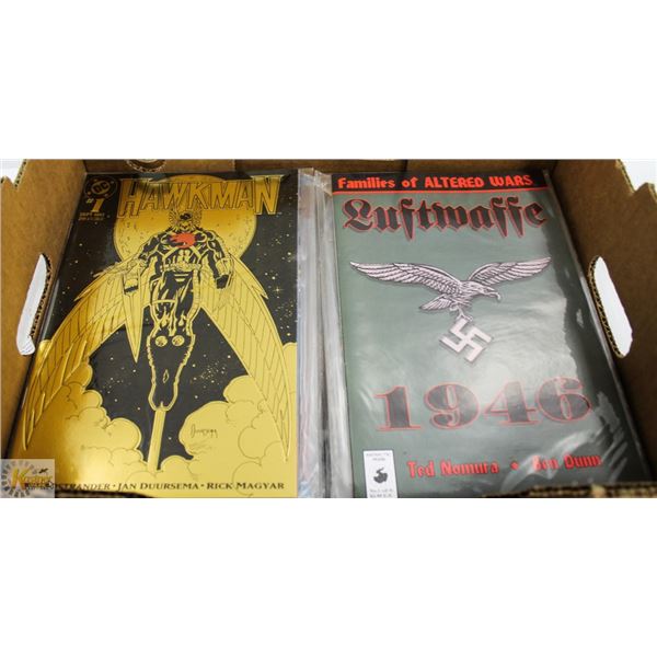 BOX WITH #1 ISSUE COMICS
