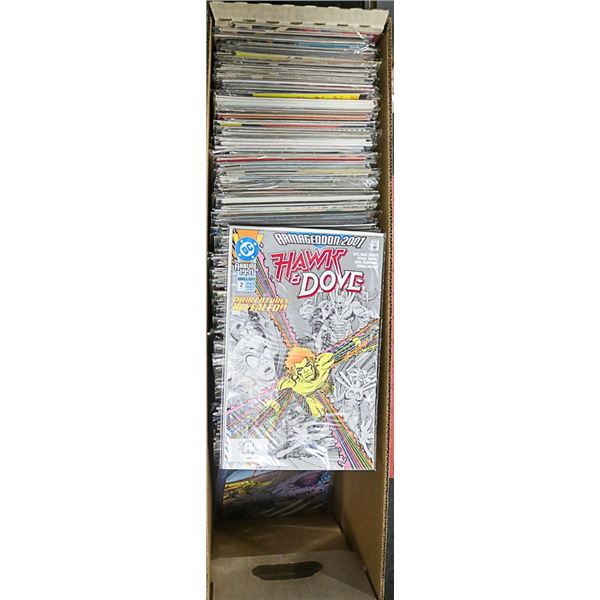 LONG BOX WITH ASSORTED COMICS