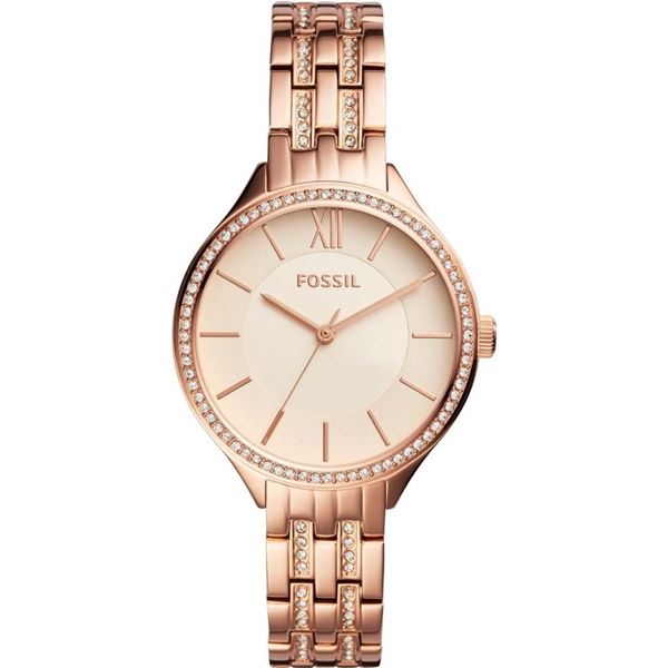 NEW FOSSIL 3 HANDS ROSE-GOLD TONE 36MM MSRP $215