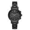 Image 5 : NEW MICHAEL KORS BLACK TRIPLE CHRONO MSRP $370