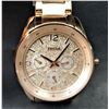 Image 1 : NEW FOSSIL ROSE GOLD DAY/DATE TRIPLE CHRONO $239