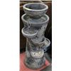 Image 1 : TALL FOUNTAIN + BIRDBATH,4 LEVELS OF WATER FALLS