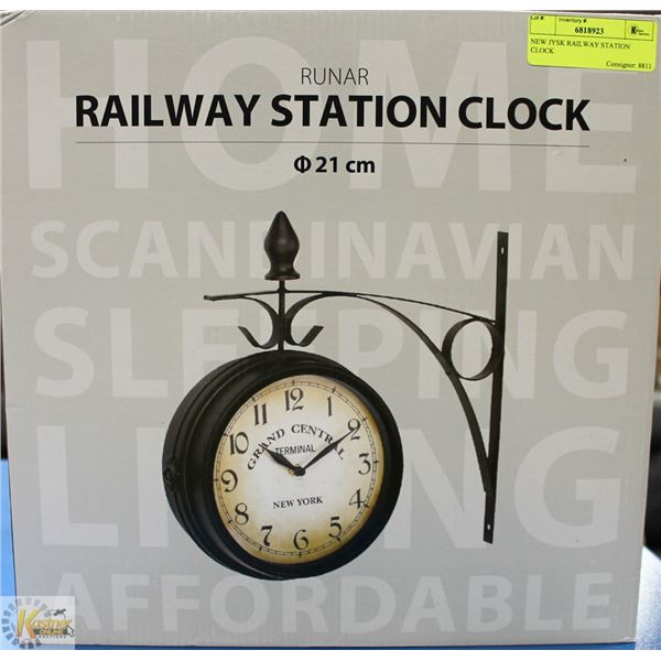 NEW JYSK RAILWAY STATION CLOCK