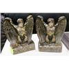 Image 1 : CAST METAL EAGLE BOOK ENDS