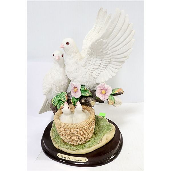 RUBY'S COLLECTION, WHITE DOVES NESTING