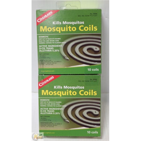 NEW COGHLANS MOSQUITO COILS *** 20 COILS TOTAL***