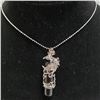 Image 1 : BLACK ONYX STONE WRAPPED WITH DRAGON NECKLACE  925