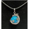 Image 1 : TURQUIOSE STONE IN STAINLESS DRAGON NECKLACE