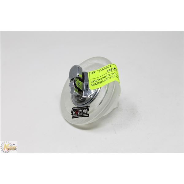 BYRON FROSTED GLASS CONE SHAPED LIGHTER JAPAN