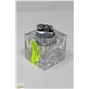 Image 1 : HEAVY SQUARE GLASS CUBE LIGHTER JAPAN