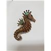 Image 1 : SEAHORSE RHINESTONE BROOCH