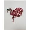 Image 1 : FLAMINGO RHINESTONE BROOCH