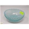 Image 1 : 1890'S-1910'S OPALESCENT BLUE BOWL NO CHIPS