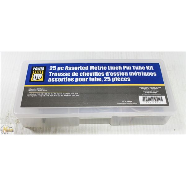 NEW 25PC ASSORTED METRIC LINCH PIN TUBE KIT