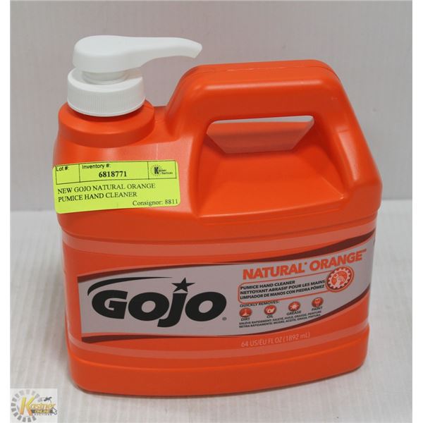NEW GOJO NATURAL ORANGE PUMICE HAND CLEANER