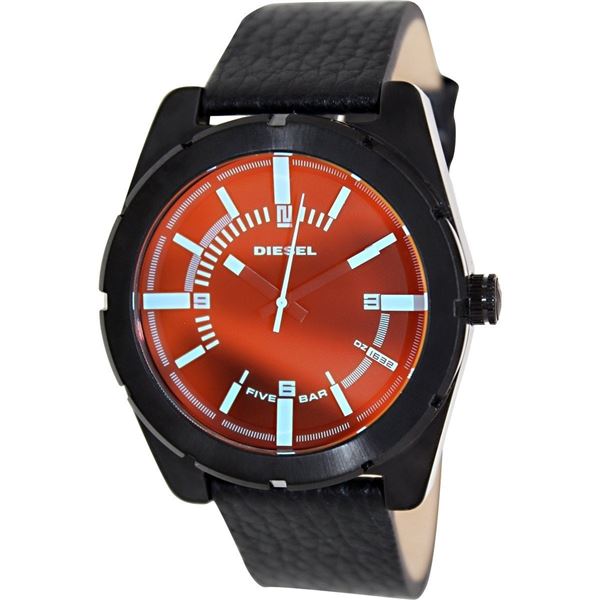 NEW DIESEL SHADED DIAL LEATHER BAND MSRP $219